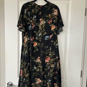 H&M Floral Black Dress - 14